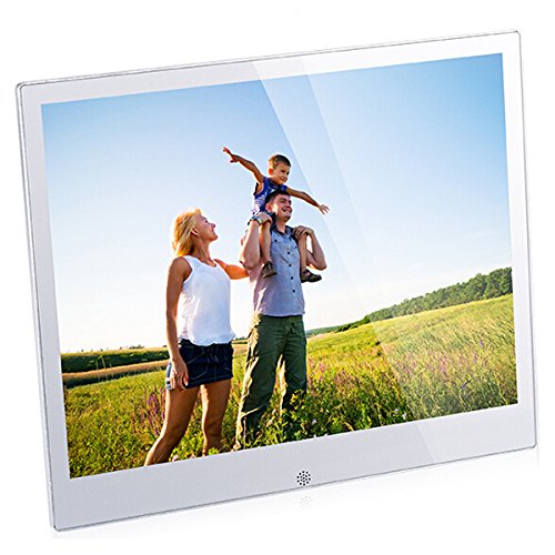 MagicDots NEW Aluminum Alloy 7/8/9.7/10.1 Inch LCD Widescreen 4:3/16:9 Digital Pic Photo Frame Video/Music Player 1024*768 SD/MMC/MS W/ Motion Sensor (7inch)