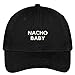 Trendy Apparel Shop Nacho Baby Embroidered 100% Brushed Cotton Adjustable Baseball Cap - Black