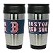 Boston Red Sox Travel Mug: 15 oz Stainless Steel Travel Tumbler