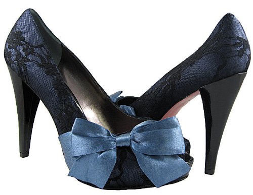 Paris Hilton Destiny Navy Lace Pumps/Shoes US 11