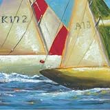 Art4Kids Yacht Club Three Mounted Art Print -19x19 by Art4Kids