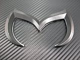 MAZDA BLACK METAL Logo Sign Emblem Decal For Car Decoration