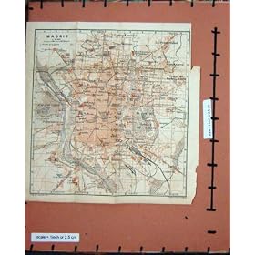 �n�}�̃X�y�C���� 1901 �N�̒ʂ�̌v��}�h���[�h Cuatro Caminos