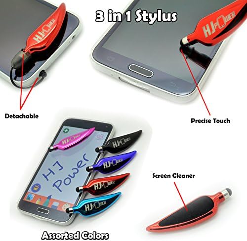 HJ POWER[TM] HTC Sensation 4G Pyramid Leather PU WALLET POUCH Cover + [Free HJ POWER Stylus] WPUNI-Chevron Teal Green