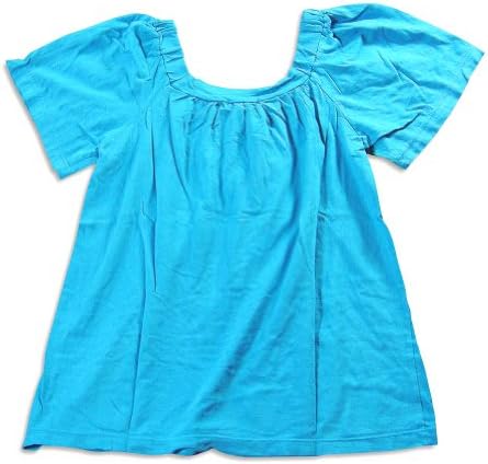 So Nikki - Big Girls' Short Sleeve Baby Doll Top, Turquoise 21639-10/12