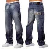 Southpole Herren Hose Loose Fit Jeans Hose