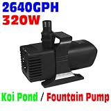 SUBMERSIBLE KOI POND FOUNTAIN PUMP 2640GPH 320W