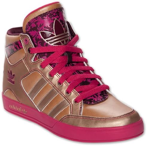 Women's adidas Originals Hardcourt Hi Casual Shoes basketball sneakers GOLD