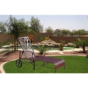 Outdoor Patio Pool Deck Aluminum Chaise Lounge Chair A CBM1290 by