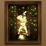 Cleveland Indians Window Light Up Player