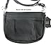 Genuine Leather Biker's Clip on Pouch -Carry on Belt or on Shoulder w/Detachable Strap - Black