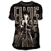 Search : Elvis Presley Black Leather Big Print Subway T-Shirt In Black