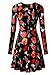 KIRA Women's Christmas Dress Xmas Gifts Print Flared Swing A Line Dress