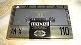 Maxell MX 110 Type IV Metal Audio Cassette Tape for Nakamichi and High End Cassette Decks, Reference or Master Recordings