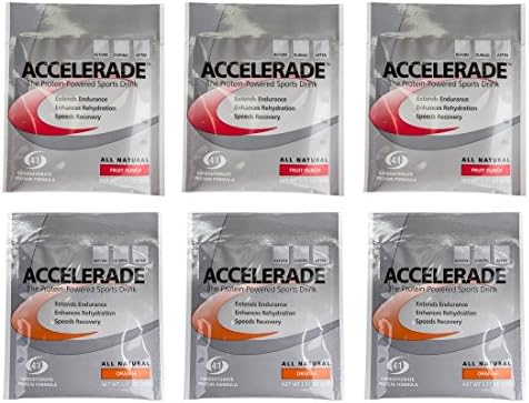 Accelerade Single Serve Packets - (6 Packets) (Fruit Punch/Orange Variety)