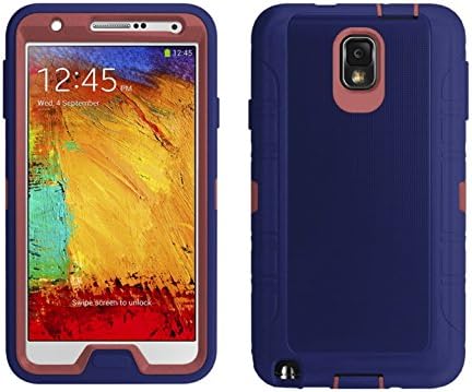 Samsung Galaxy Note 3 Defender Case (Raspberry Pink /Sienna Blue)