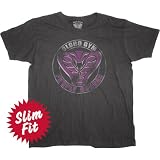 Dodgeball Distressed Globo Gym Purple Cobras Logo Mens Slim Fit T-Shirt, Large
