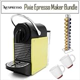 51rvuMpVwYL. SL160  Nespresso Pixie D60 Single Cup Espresso Maker Yellow/ Lime Bundle