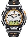 Timex - T5K200 SU Ironman Endure Shock DUAL 30 LAP - Quartz digitale Homme - Bracelet en résine noire