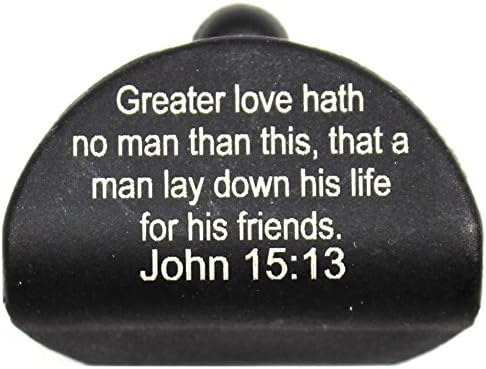 Sure Plug 1 Laser Engraved John 15:13- Designed for Gen 1-3 Glock models 17,18,19,20,21,22,23,24,25,31,32,34,35, 37,38