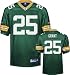 Ryan Grant Jersey: Reebok Authentic Green #25 Green Bay Packers Jersey - 56