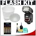 Nikon SB-600 Speedlight Flash + Gary Fong Lightsphere-II with Inverted Dome + 4 Batteries & Charger for Nikon D40, D40x, D50, D60, D70s, D80, D200, D300 & D700 Digital SLR Cameras
