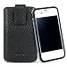 Original Blumax � Ledertasche Schwarz iPhone 4 mit Bumper oder iPhone 4S mit Bumper mit R�ckzugfunktion , Handytasche , Case , H�lle , Etui , Slide , Display Schutz , Secure