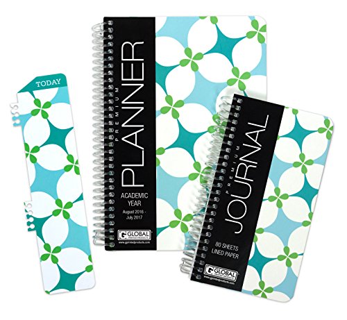 Fashion Daily Planner Set - Includes 13 Month 2016-2017 Academic Year (5.5