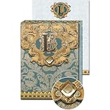 L Monogram Jewel and Gold Foil Embellished Pocket Note Pad, One