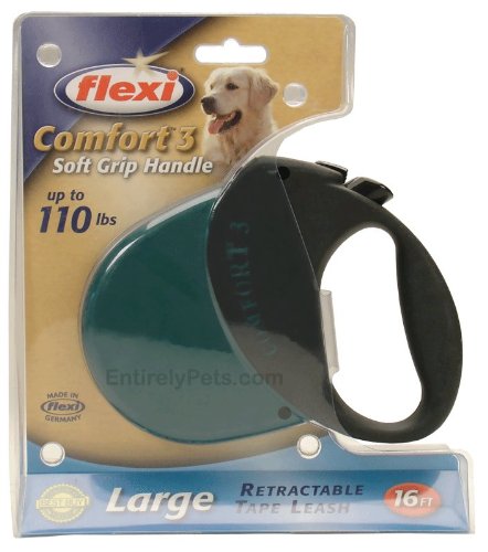 Flexi Comfort 3 Retractable TAPE Leash for Dogs up to 110 lbs, Color: VANILLA YELLOW