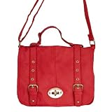 Cross Body / Shoulder Fashion Satchel Bag Coral Orange
