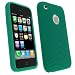 Textured Silicone Skin Case for Apple iPhone, Green