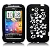 from AIO AIO Black Flora Silicone Case Cover For HTC Wildfire S + Screen Protector