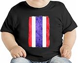 Thailand Flag オーガニックベビーTシャツ 12 - 18 Months