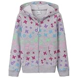 Girls' Circo Butterfly Print Hoodie - Heather Gray