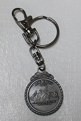New Jersey Genuine Pewter Key Chain Collectable Souvenir