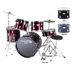 Percussion Plus 5 Piece Drum Kit - Midnight Blue