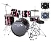 Percussion Plus 5 Piece Drum Kit - Wine Red