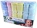 Baby Washcloths | 6 Extra Soft Large Organic Bamboo Baby Shower Ideas (Assorted)