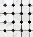 CARRERA MARBLE 2" OCTAGON HONED MOSAIC