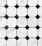 CARRERA MARBLE 2" OCTAGON HONED MOSAIC CARRERA MARBLE 2" OCTAGON HONED MOSAIC
