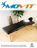 MOVIT mobile Massageliege, schwarz