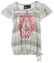 Baby phat Girls 2-6x Printed Stripe Top,Black,4