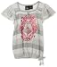 Baby phat Girls 2-6x Printed Stripe Top,Black,5/6