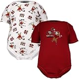 San Francisco 49ers Cardinal & Print Newborn 2-Pack Bodysuit Set