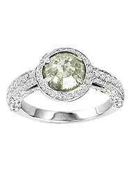 Samuel B. Soho Boutique 18K White Gold Diamond & Grey Rough Diamond Ring, Size 7, 2.54 Tcw.