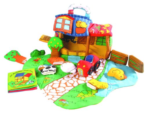 Childrens Toyshop  Toys : Soft Fabric Farm and Finger Puppets