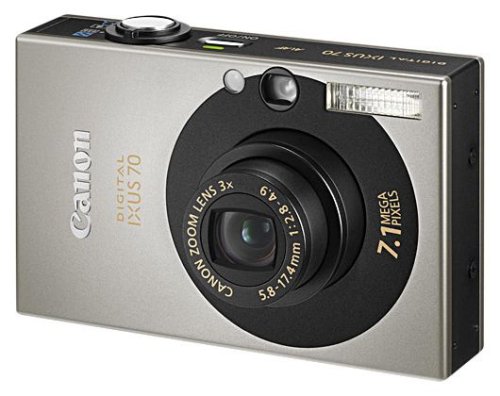 Canon IXUS 70 Digital Camera - Silver (7.1MP, 3x Optical Zoom) 2.5 LCD