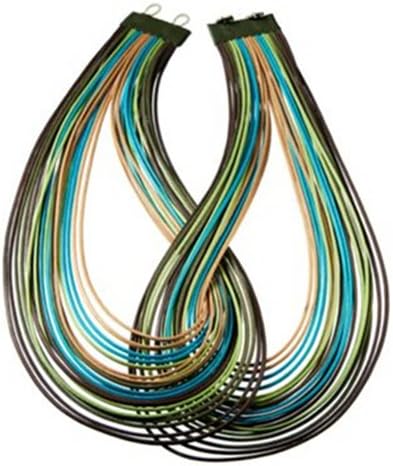 Brazilian Crossover Neck Teal/Multi Necklace