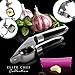 Elite Chef Garlic Press Mincer & Peeler Is Best for Effortlessly Crushing Large Cloves by Elite Chef